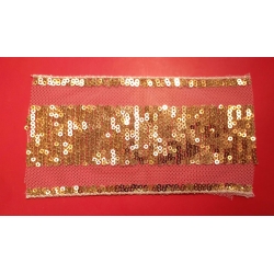 Taśma cekinowa złota